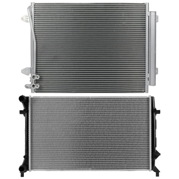 cciyu Aluminum Radiator Replacement 2013-2015 for Volkswagen for CC,2006-2010 for Volkswagen for Passat,2009-2010 for Volkswagen for Passat CC2964