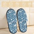 thumbnail image 2 of Balery Poodle Dog Pantuflas de Casa de Felpa Silenciosas con Diseño Estampado, Zapatillas Cómodas Antideslizantes de Algodón para Interior-Medium, 2 of 8
