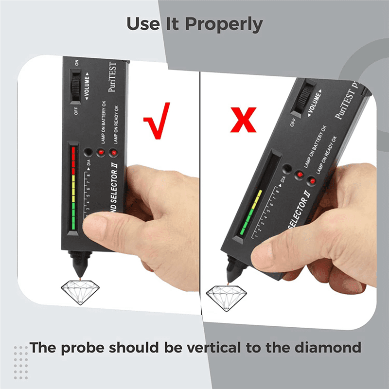 Professional Diamond Tester, Jewelry Diamond Detector Gem Diamond
