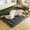 Pure Grey, variant on Japanese Plush Roll-Up Floor/Futon Mattress Topper - Suitable for Dorm & Home, Machine Washable Soft Tatami Mat, Foldable And Portable Floor Bed Sleeping Pad, for Valentine'S Day And New Year Gifts