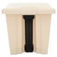 thumbnail image 3 of Rubbermaid Commercial Indoor Utility Step-On Waste Container, 8 gal, Plastic, Beige, 3 of 7