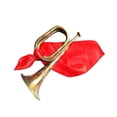 thumbnail image 2 of Solid Copper and Brass Bugle Musical Instrument Trumpet Blowing Bugle for Retro, 2 of 8