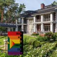 thumbnail image 6 of Pride Flags EVERYONE IS WELCOME HERE Progress Pride Garden Flag 12"x18" Double Sided Burlap LGBTQ Rainbow Flag Small, Inclusive Gay Flag Lawn Flag for Outdoor Outside Decor, 6 of 6