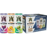 Reign Storm, VP Kiwi Blend, Valencia Orange, Harvest Grape, Clean Energy Drink, 12 fl oz, 12 Pk