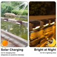 thumbnail image 4 of 4 Pack Solar Deck Lights Led Solar Step Lights Waterproof Fence Lights For Outdoor Steps Fence, 4 of 5