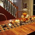 thumbnail image 4 of Thanksgiving Theme Table Runners 72 Inches Long Washable Orange Black Plaid Fall Season Table Runner for Round Table Kitchen Coffee Dining End Table Living Room Use, 4 of 8