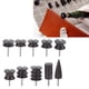 thumbnail image 1 of Paquete de bruñidor de cuero de 10 piezas borde pulido bruñidor de cuero eléctrico negro bruñidor de cuero punta pulidora eléctrica para accesorios de artesanía de cuero ANGGREK Otros, 1 of 8
