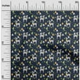 thumbnail image 1 of oneOone Cotton Poplin Twill Dark Navy Blue Fabric Christmas Craft Projects Decor Fabric Printed By The Yard 56 Inch Wide, 1 of 1