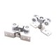 thumbnail image 3 of Kit de 2 poleas para puerta corredera, repuesto de herrajes, juego de ruedas para riel deslizante de cocina, baño, puerta de , armario., 3 of 8