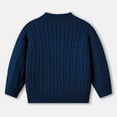 thumbnail image 5 of Kogui Toddler Sweater Boys Boys and Toddlers' Quarter-Zip Cable-Knit Relaxed-Fit Sweater Size 9-10 Years (Blue,9-10 Years), 5 of 5