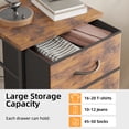 thumbnail image 4 of Fairy Tall Dresser with 7 Fabric Drawers, Bedroom Storage Organizer for Closet, Entryway, Hallway, Rustic Brown, 4 of 6