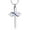 Silver-Blue, variant on Infinity Cross Cremation Jewelry Religious Cross Urn Necklace for Ashes Ashes Holder Memorial Urn Necklace Cremation Jewelry for Human Pet