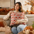 thumbnail image 6 of Antqov Fall Pillow Covers, 18x18" Patchwork Pumpkin Throw Pillow Covers Soft Vintage Thanksgiving Pillowcase for Sofa Bed Living Room Home Decor, 6 of 7
