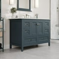 thumbnail image 2 of EVIVA Britney 48 Inch Single Sink Transitional Ash Blue Bathroom Vanity with Carrara Quartz Top, 2 of 10