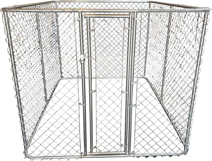 ChainLink Fence Dog Kennel (8' x 6' x 5')