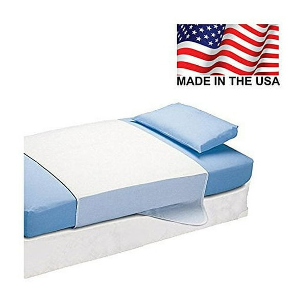 Platinum Care PadsTM Saddle Style Soaker Mattress Pad - Will Absorb 8 Cups of Liquid - Made in America (34" X 36") - Green