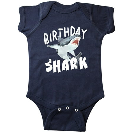 

Inktastic Birthday Shark Gift Baby Boy or Baby Girl Bodysuit