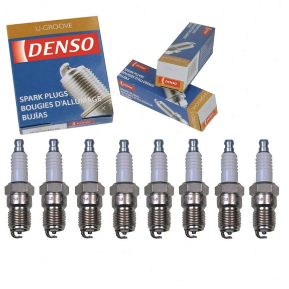 8 pc DENSO Standard U-Groove Spark Plugs compatible with Ford Mustang 4.6L 5.4L V8 1996-2012