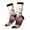 3 Black, variant on White Red Cat Couple Crew Socks for Men & Women, Breathable Casual Athletic Ankle Socks