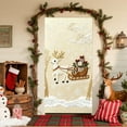 thumbnail image 2 of TanSiDing 1pcs Merry Christmas Door Banner Christmas Front Door Cover with Snowflakes and tree for Xmas Winter Seasonal Holiday Party Porch Wall Hanging New Year Entryway Decoration 35.43*70.87in, 2 of 6