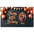 thumbnail image 2 of Decorative Design Happy Birthday Banner Balloon Decoration Celebration Banner for Birthday Party Indoor Decoration Photo Shoot, 2 of 8