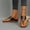 Black, variant on Flip-Flop Wedge Slides for Women Summer Ethnic Cut-Out Boho Slip On Slides Comfortable Womens Flip Flops for Office Walking Travel Brown 7.5