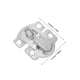 thumbnail image 2 of BESTYASH 20Ud Hasp Metálico Resistente Para Caja Con Gancho De Seguridad Y Uso, 2 of 7
