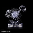 thumbnail image 2 of Rompecabezas de cristal 3D con 12 constelaciones con luz LED, 2 of 3