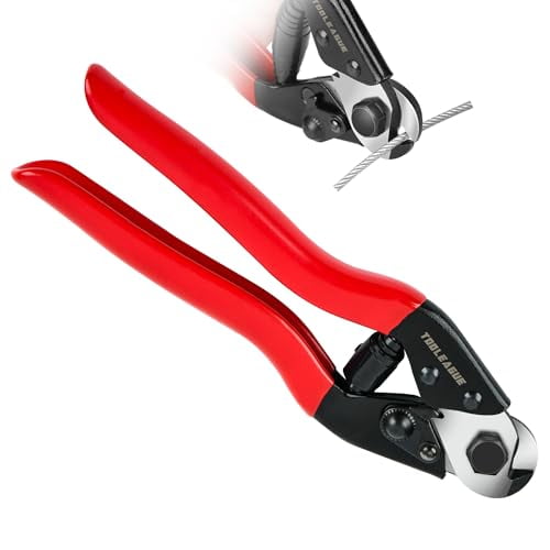 8" Heavy Duty Cable Wire Cutters,Stainless Steel Wire Rope Cutter for Cable Deck Railing,Decking,Wire Seals,Aircraft Bicycle