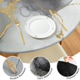 thumbnail image 4 of Gray Black Gold Marble Pattern Round Fitted Tablecloth with Elastic Edge,Dining Table Cover Waterproof,Outdoor Round Tablecloth for Camping,Dining,Indoor and Outdoor, 4 of 7
