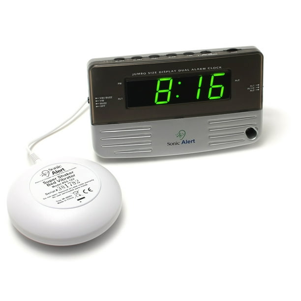 Alarm Clock w/ Bed Shaker