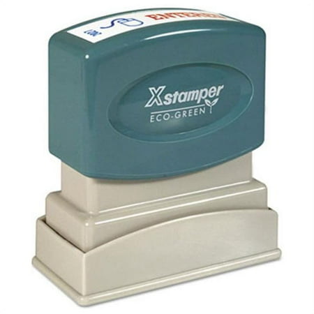 UPC: 0032507020274 | Xstamper XST2027 Red/Blue ENTERED Title Stamp 1 Each
