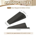 thumbnail image 2 of Door Stoppers for Bottom of Door, 2 Pack Stopper Wedge for Tile Concrete Carpet Wood Heavy Duty Door, Brown, 2 of 7