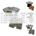 thumbnail image 2 of Nwiuh Toddler Baby Boy Summer Short Sleeve T Shirt Top Casual Shorts Set Clothes (Z01-Army Green, 2-3 Years), 2 of 3