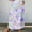Purple Skirts for Women, variant on Summer Clearance Sales Iumwxz Leisure Pleated Loose Skirts with Pocket Womens Skirts Floral Graphic Skirt Elastic Mid Waist Maxi Skirt for Womens Soft and Comfy Holiday Party