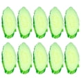 thumbnail image 1 of 10pcs cortes de pepino artificial modelos de pepino simulados exhibe accesorios de exhibición, 1 of 5