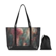 thumbnail image 7 of FORMRS Canvas Laptop Tote Bag for Women with 15.6" Computer Compartments Shoulder Handbag, Psychedelic Forest, 7 of 7