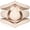 Nude Metal Light Rose Gold, variant on Rinfit Silicone Rings for Women - Metal-Framed with 2 Stackable Rings - Silicone Rings Wedding Bands Women