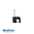 thumbnail image 1 of QualGear 4mm Cable Clips, Black, 100 Pack, CC4-B-100-P, 1 of 2