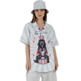 thumbnail image 4 of Happy 4th of July Patriotic Newfoundland Marching Band Uniform Balloons Fireworks Hawaiian Shirt Breathable Summer Unisex Merch Newfie Dog Lover Gifts - 13009, 4 of 6