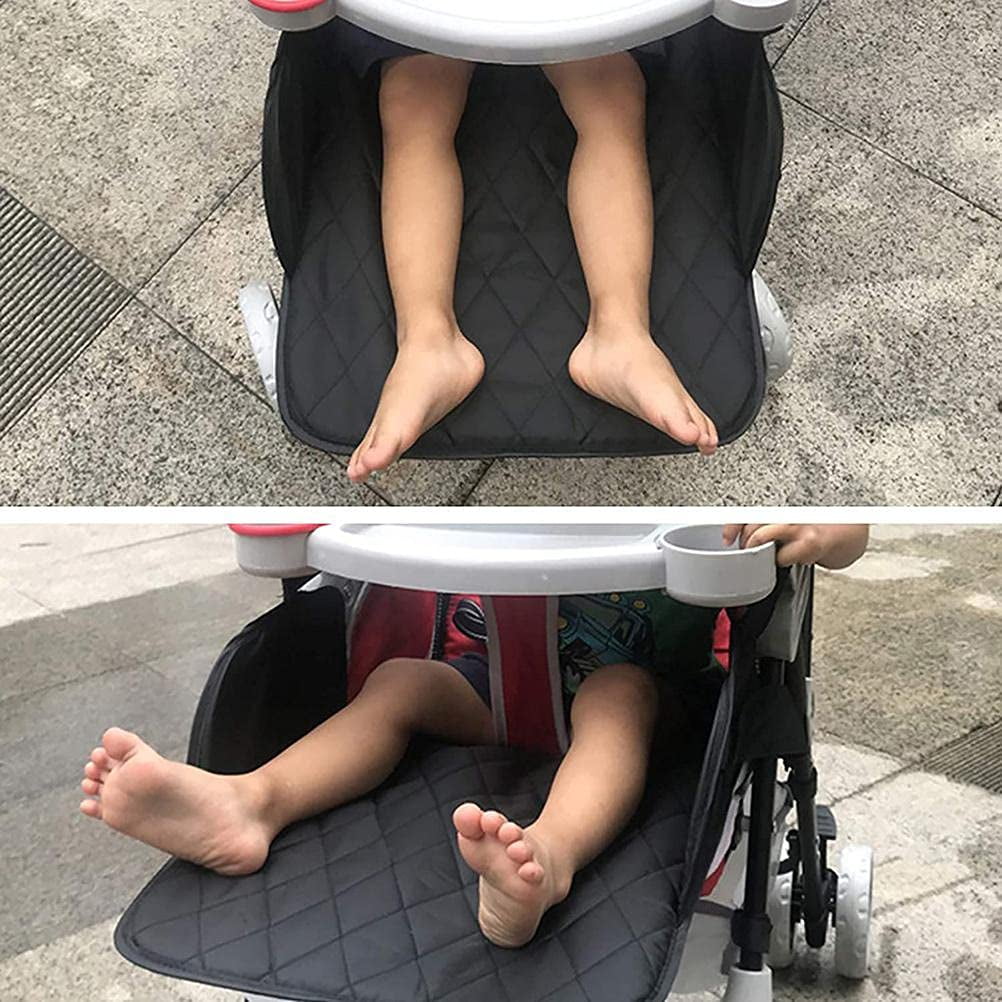Liho Stroller Footrest, Baby Stroller Extension Footrest, Removable and Adjustable Stroller Foot Support (Black) A605