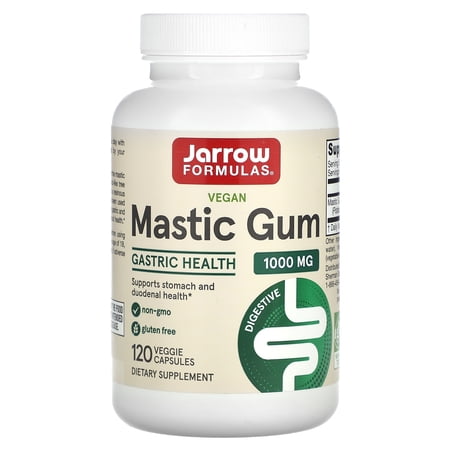 Jarrow Formulas Vegan Mastic Gum  120 Veggie Capsules (500 mg per Capsule)