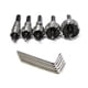thumbnail image 1 of HSS taladro titanio plateado agujero serrado broca sierra set opener inicio sitio de construcción hardware herramientas,5pcs Cateissary TO001845-00, 1 of 6