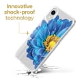 thumbnail image 3 of Case Yard iPhone-XR Case Clear Soft & Flexible TPU Ultra Low Profile Slim Fit Thin Shockproof Transparent Bumper Protective Cover Drop Protective Cell Phone Cases (Blue Flower), 3 of 8