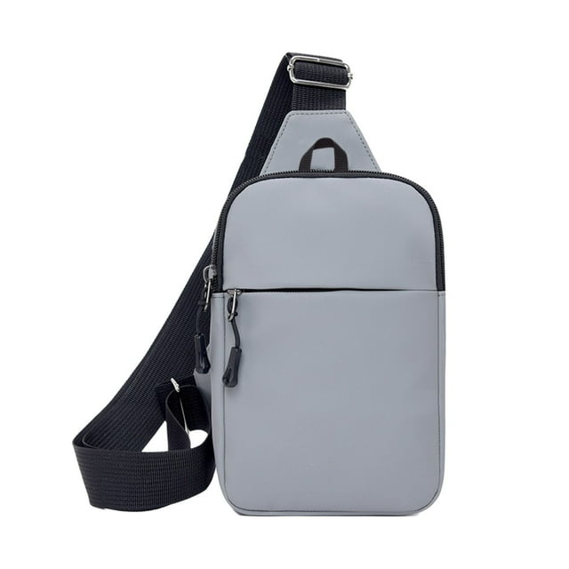 Small Crossbody Bag Polyester Waterproof Embroidered Shoulder Chest Backpack With Data Port 20 cm x 15 cm x 5 cm