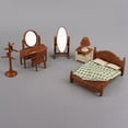 thumbnail image 1 of Juego de muebles de dormitorio para casa de muñecas Baoblaze mini perchas para ropa juguetes de juego de imitación, 1 of 8
