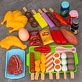 thumbnail image 1 of Kids Pretend Play Kitchen Toys Food Toys Simulation Food Cookware Cooking BBQ Kit Role Play Game Educational Gift For Children, 1 of 7