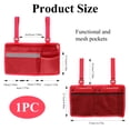 thumbnail image 2 of AMQTSLM Wheelchair Side Storage Bag with Cup Holder, Wheelchair Armrest Accessories Pouch with Pen Slot and Reflective Strips, Fits Most Wheelchairs, Walkers or Rollators, 2 of 8