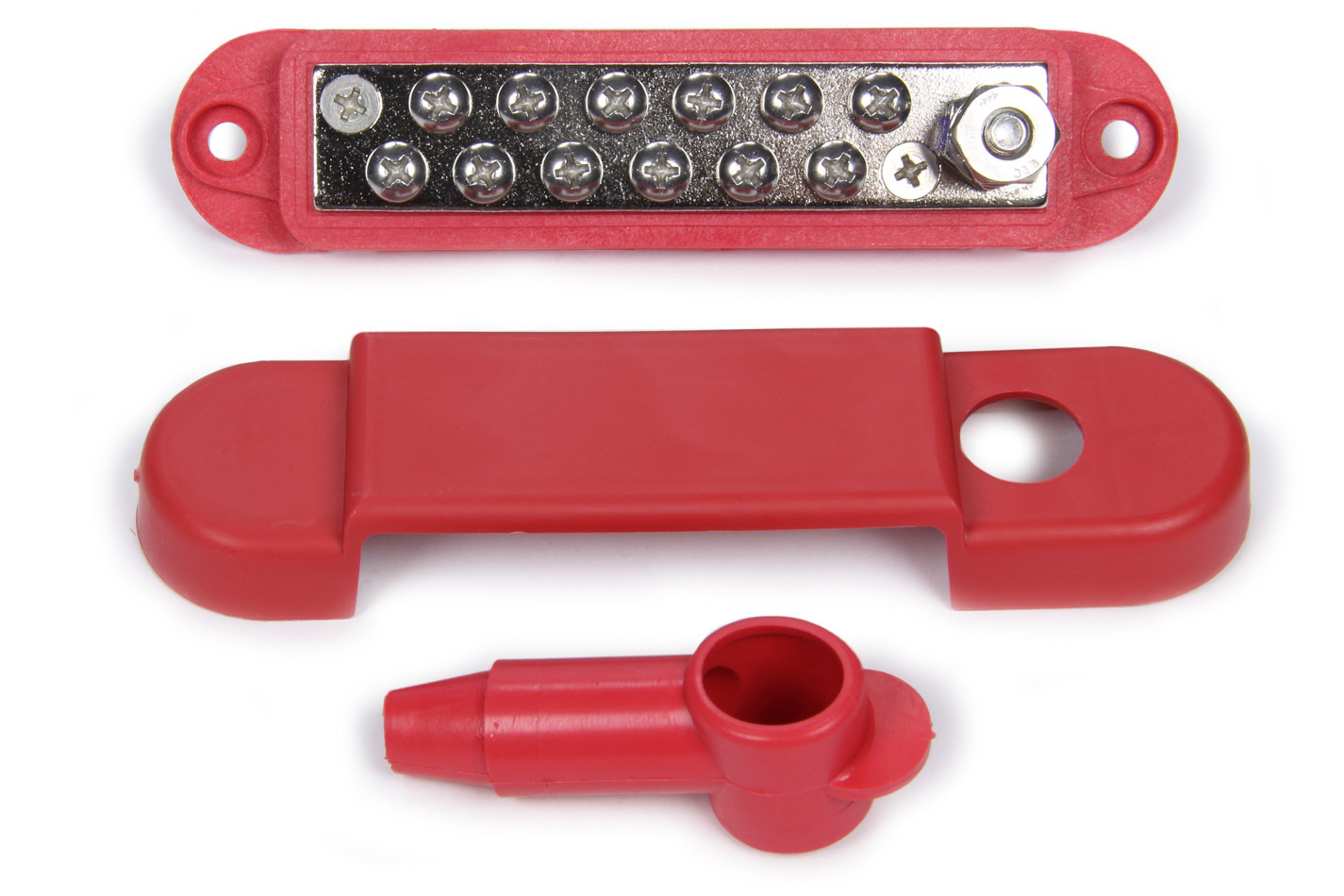 Quickcar Racing Products Red Terminal Buss Bar w/Covers