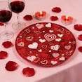 thumbnail image 4 of Uuiauoio Red Heart Valentines Day Party Decorations Plates and Napkins Sets Party Supplies Disposable Dinnerware Plates Cups Napkin Baby Shower Birthday Decorations(16 Plates), 4 of 6